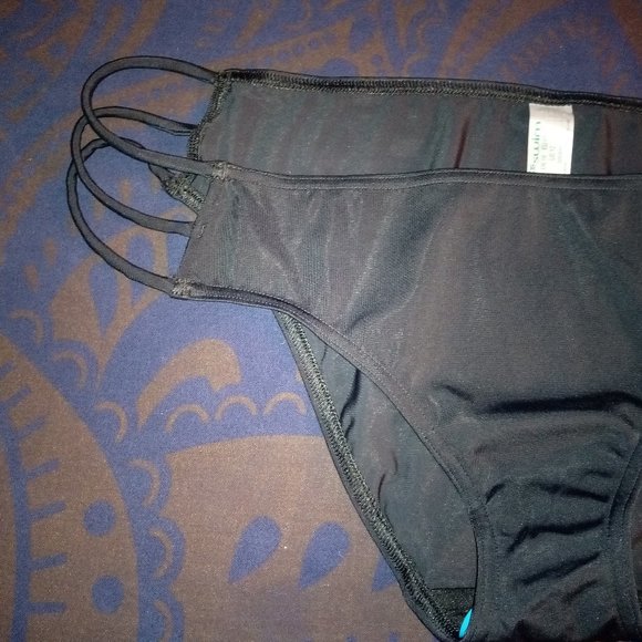 ASOS Multi Strap Lattice Side Black Bikini Bottom in Size 12 - Picture 5 of 6